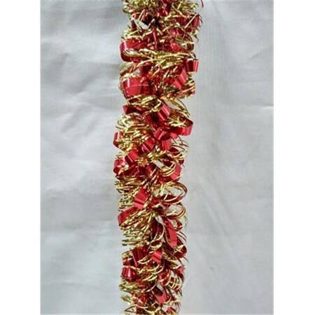 Winterland Winterland WL-TGAR-100-RE-GO Red And Gold Metallic Tinsel Garland WL-TGAR-100-RE/GO